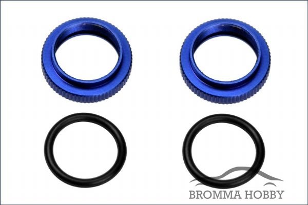 01.FM364BL Blue Alloy Shock Collars - Click Image to Close